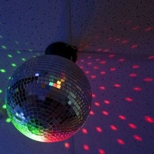 Зеркальный шар с мотором (для работы требуется источник света)