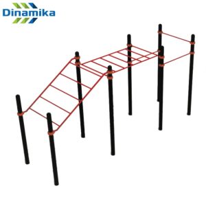 Рукоход двухсекционный с подъёмом круглый профиль D108