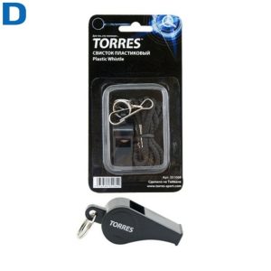 Свисток пластиковый с шариком TORRES